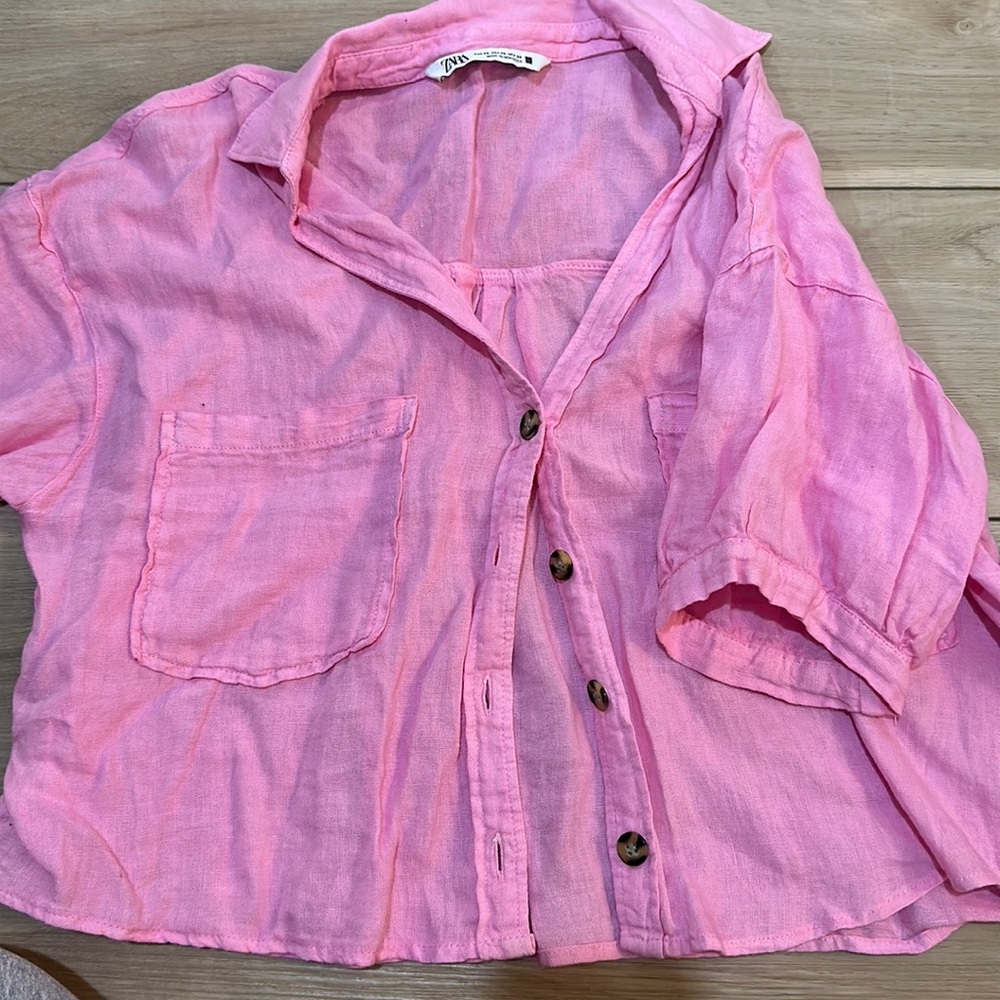 Linen button up